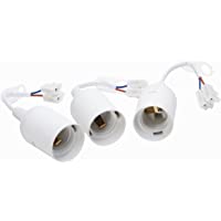 Kopp 214601044 214601044-Casquillos E27 (3 Unidades)- Color Blanco- 3 Stück- Set de 3 Piezas